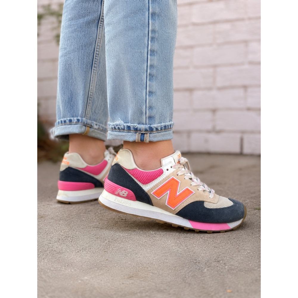 New Balance 574 Natural Indigo Vintage Rose Womens Sneakers WL574PH2 Size 6